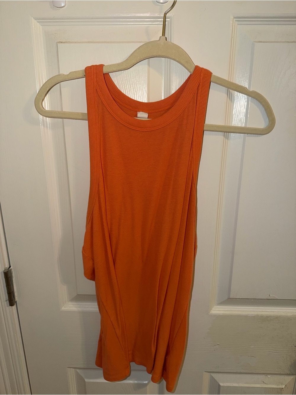 Old Navy Orange Ribbed Tank Top